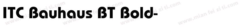 ITC Bauhaus BT Bold字体转换